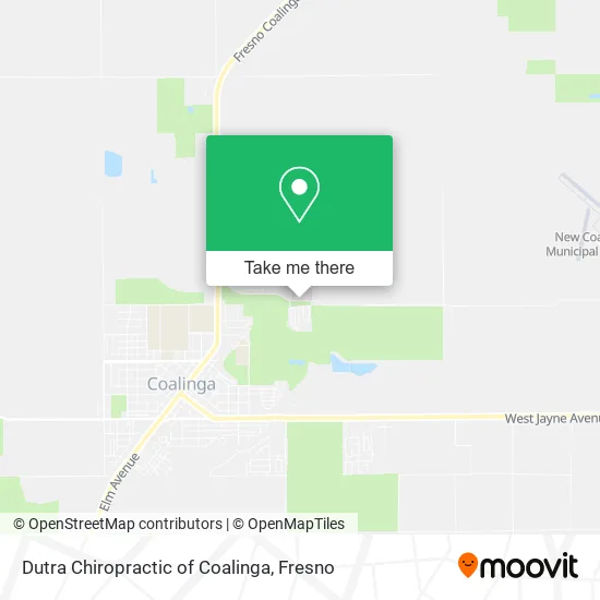 Dutra Chiropractic of Coalinga map