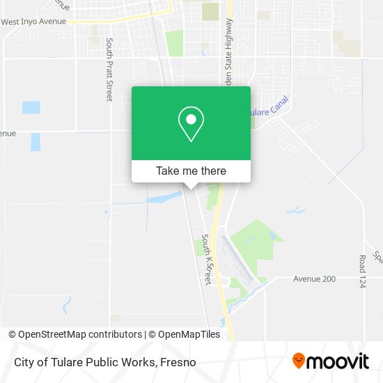 City of Tulare Public Works map