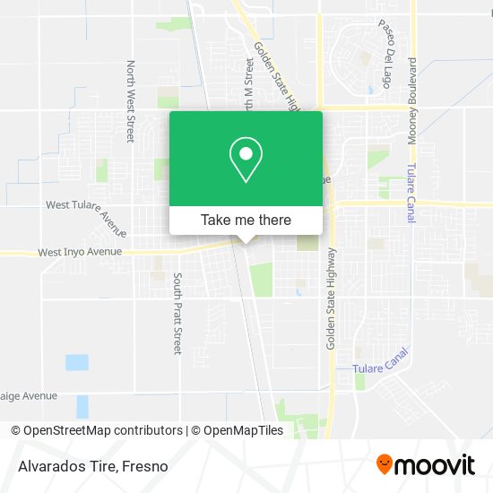 Alvarados Tire map