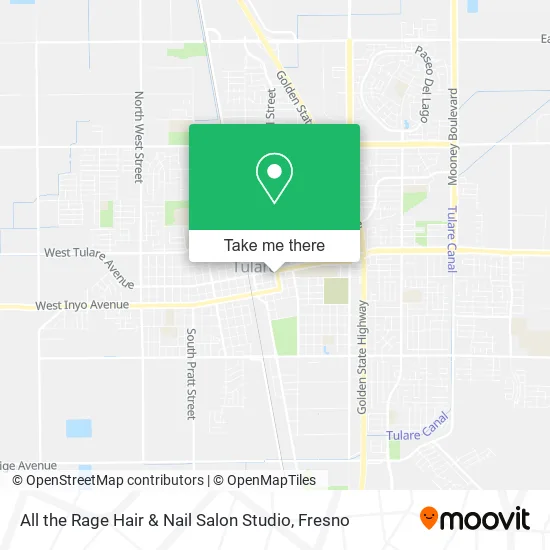 All the Rage Hair & Nail Salon Studio map