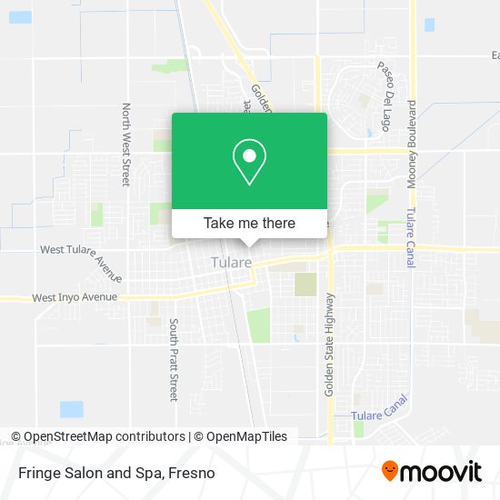 Fringe Salon and Spa map