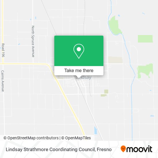 Mapa de Lindsay Strathmore Coordinating Council