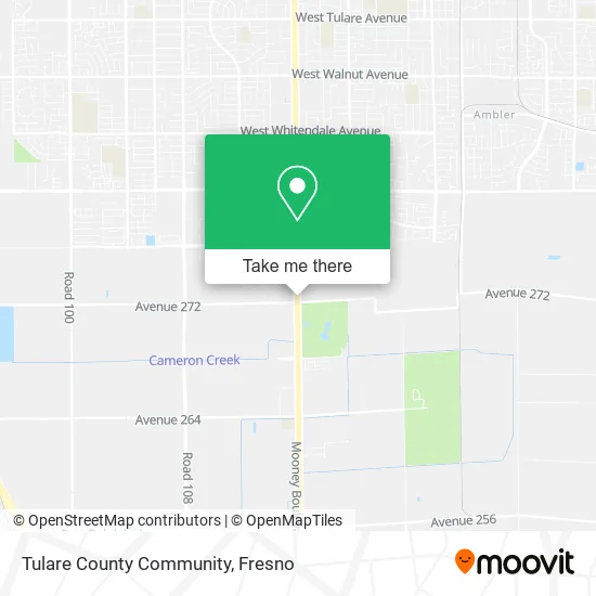 Tulare County Community map