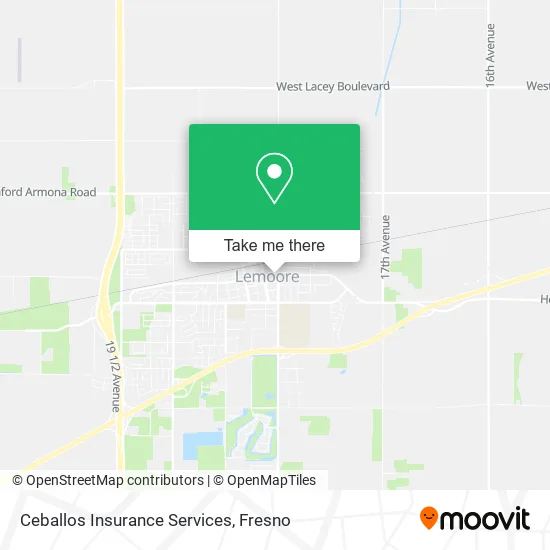 Ceballos Insurance Services map