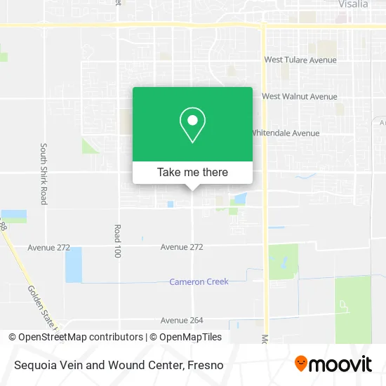 Sequoia Vein and Wound Center map
