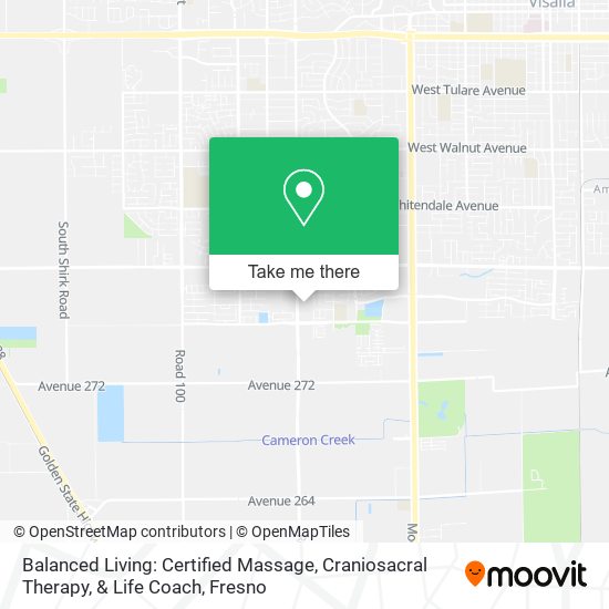 Balanced Living: Certified Massage, Craniosacral Therapy, & Life Coach map