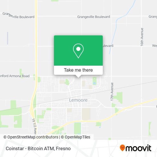 Mapa de Coinstar - Bitcoin ATM