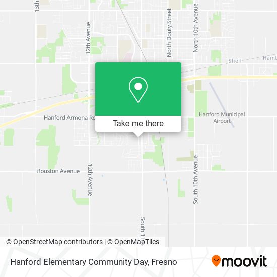 Mapa de Hanford Elementary Community Day