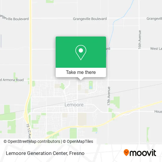 Lemoore Generation Center map