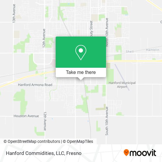 Hanford Commidities, LLC map