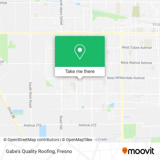 Gabe's Quality Roofing map