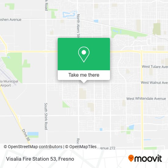 Visalia Fire Station 53 map