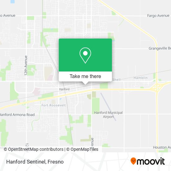 Mapa de Hanford Sentinel