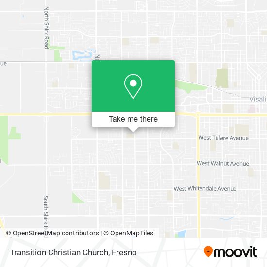 Transition Christian Church map