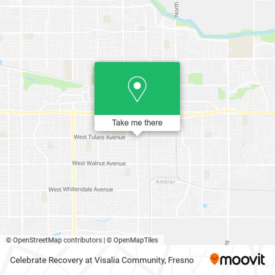 Celebrate Recovery at Visalia Community map