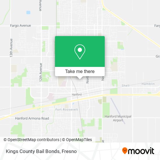 Mapa de Kings County Bail Bonds