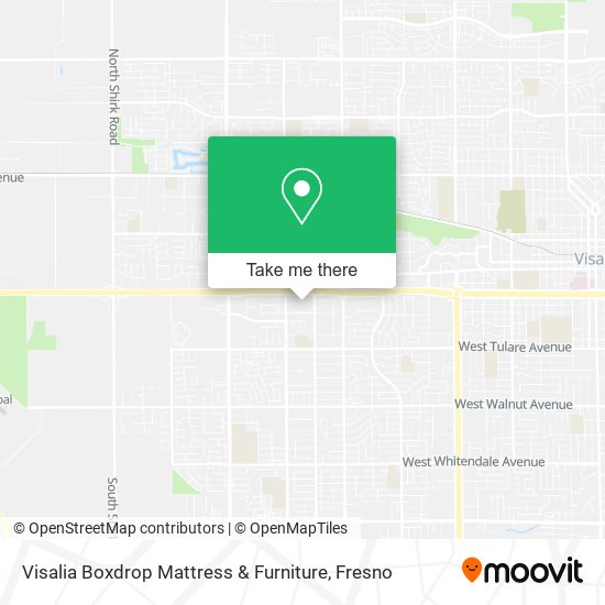 Visalia Boxdrop Mattress & Furniture map