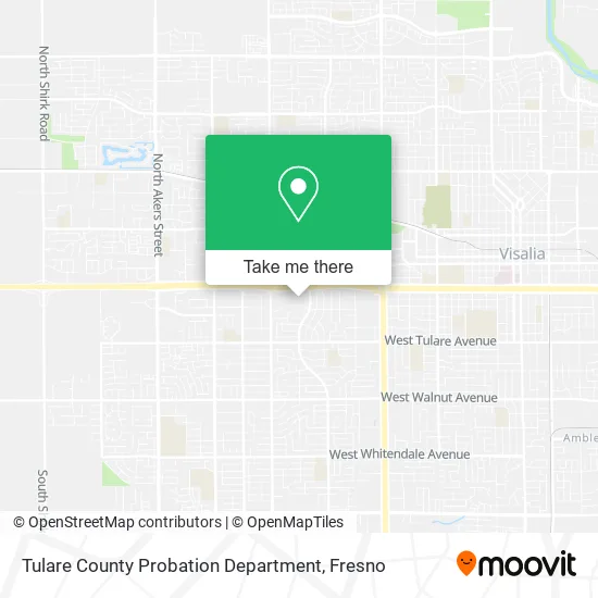 Mapa de Tulare County Probation Department