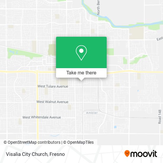 Visalia City Church map