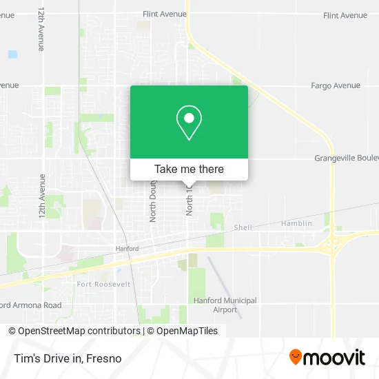 Tim's Drive in map