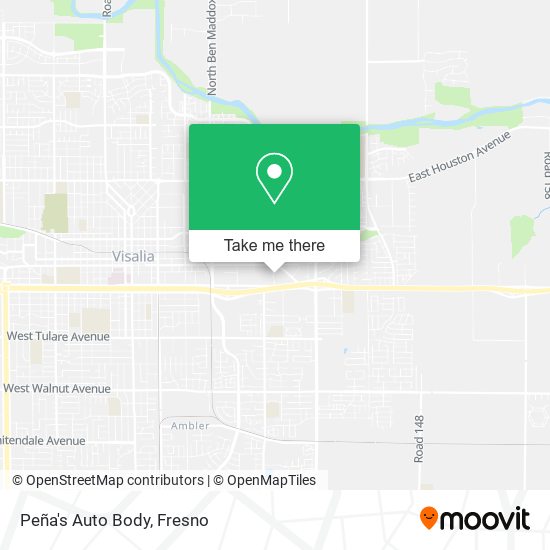 Peña's Auto Body map