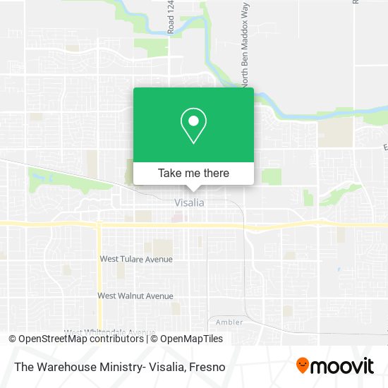 The Warehouse Ministry- Visalia map