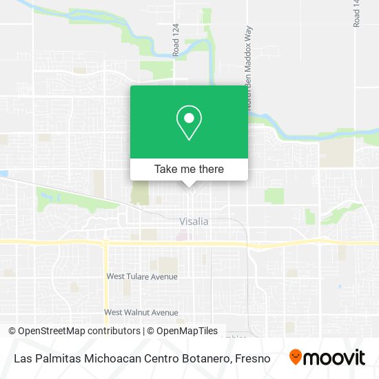 Mapa de Las Palmitas Michoacan Centro Botanero