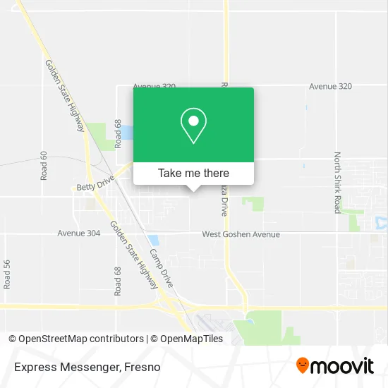 Mapa de Express Messenger