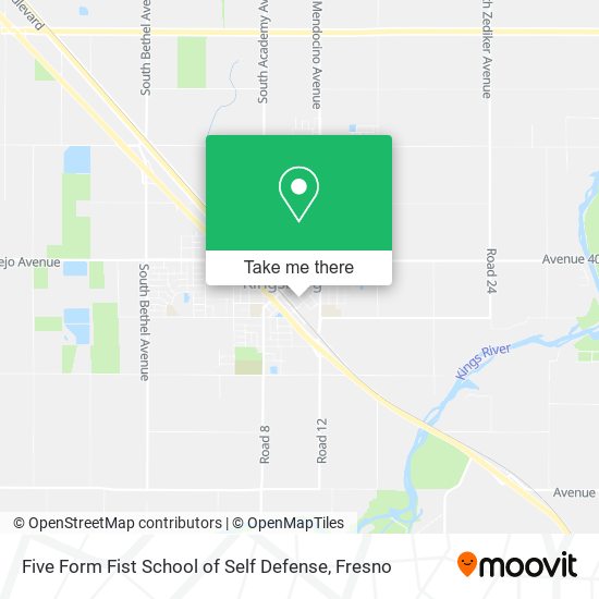 Mapa de Five Form Fist School of Self Defense