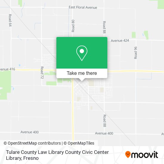 Mapa de Tulare County Law Library County Civic Center Library