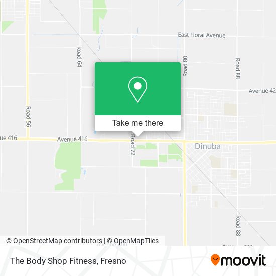 The Body Shop Fitness map