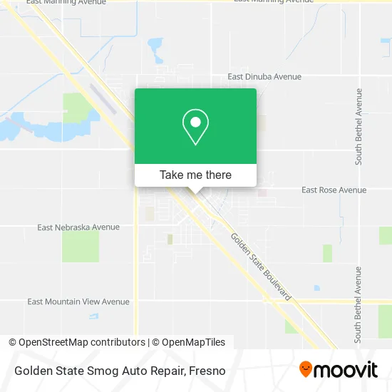 Golden State Smog Auto Repair map