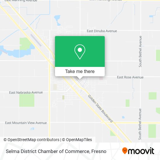 Selma District Chamber of Commerce map