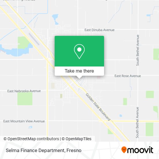 Mapa de Selma Finance Department