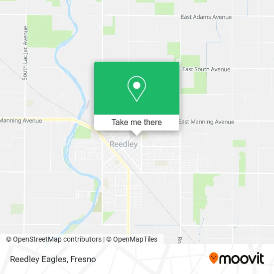 Reedley Eagles map
