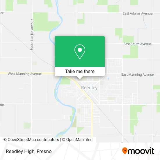 Reedley High map