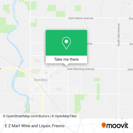 E Z Mart Wine and Liquor map