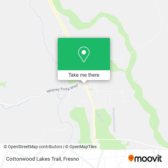Mapa de Cottonwood Lakes Trail