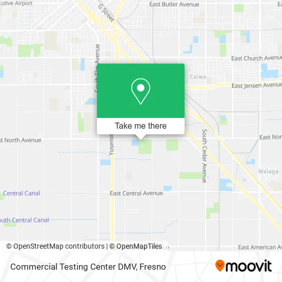 Mapa de Commercial Testing Center DMV