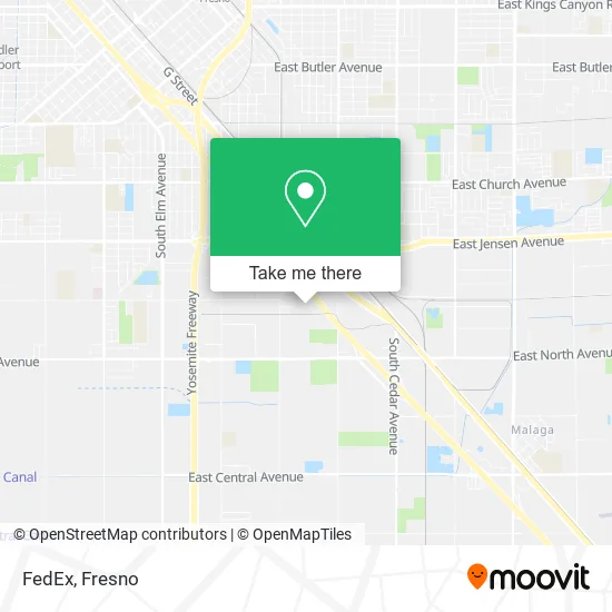 Mapa de FedEx
