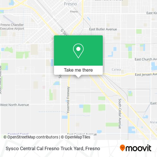 Sysco Central Cal Fresno Truck Yard map