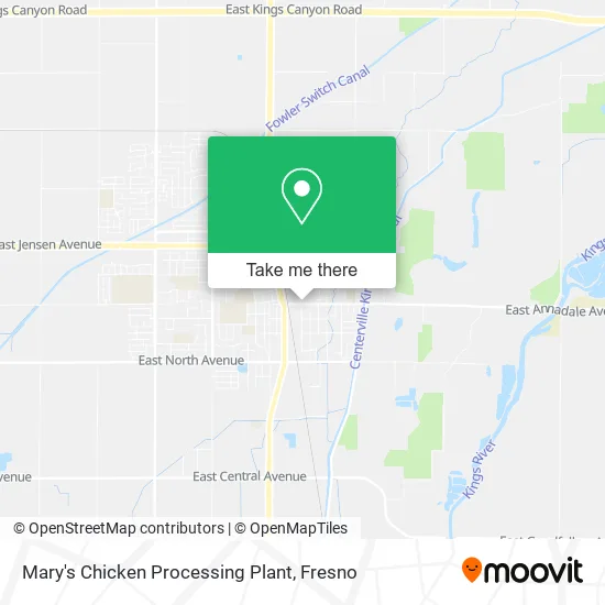 Mary's Chicken Processing Plant map