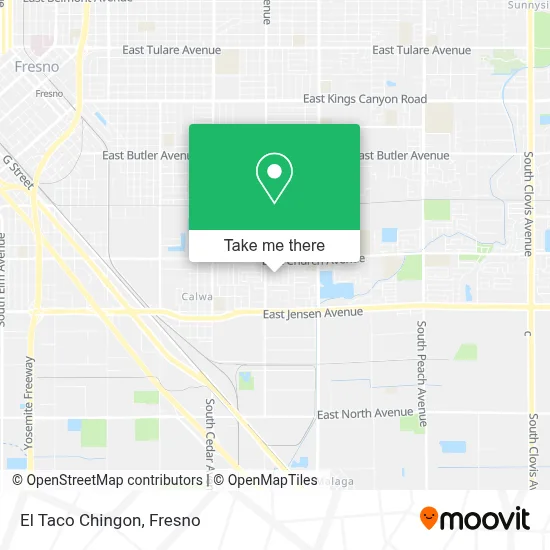 El Taco Chingon map