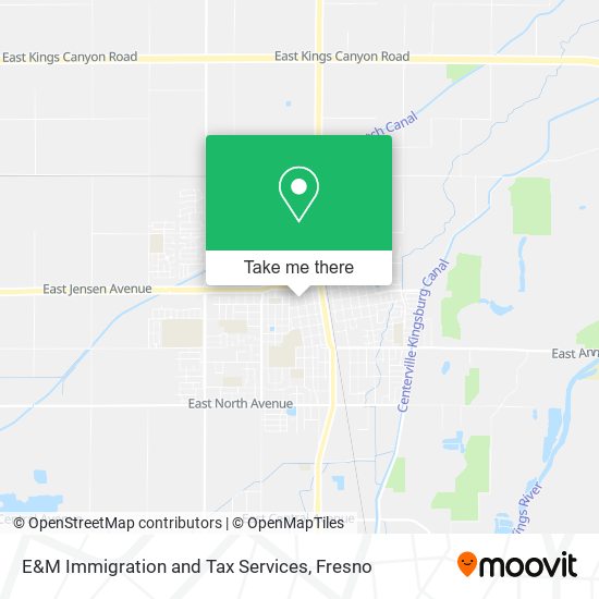 E&M Immigration and Tax Services map