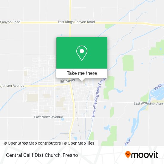 Mapa de Central Calif Dist Church