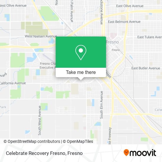 Celebrate Recovery Fresno map