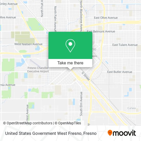 Mapa de United States Government West Fresno