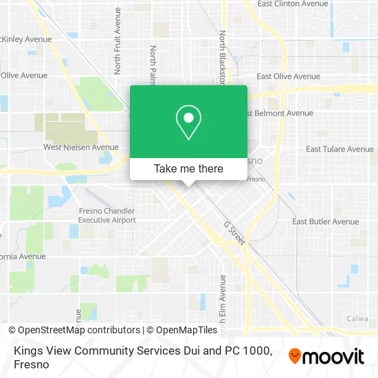 Kings View Community Services Dui and PC 1000 map