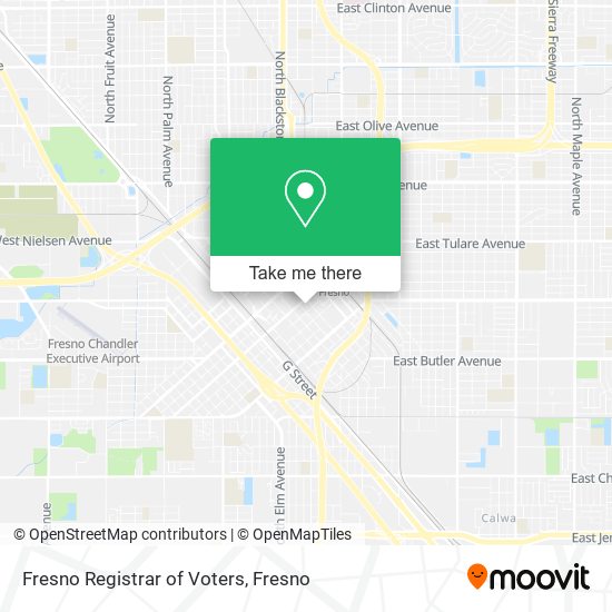 Fresno Registrar of Voters map