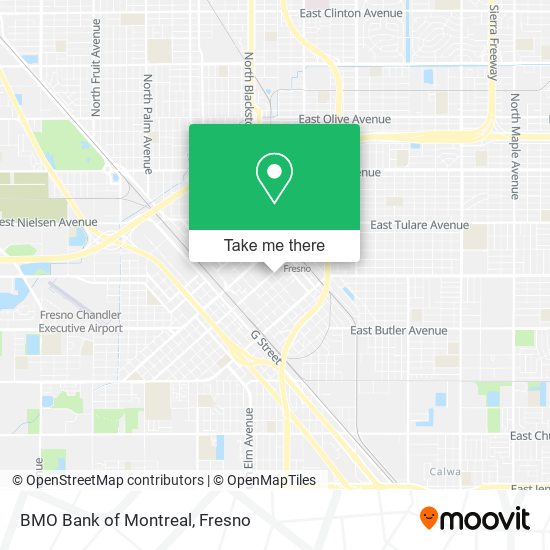 BMO Bank of Montreal map